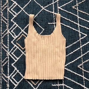 ☀️Soft Tan Ribbed Tank Top☀️